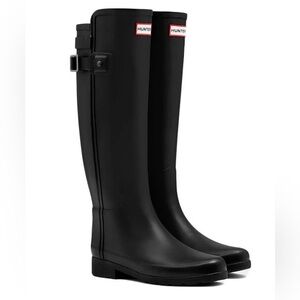 Hunter Women's Black Tall Rain Boots